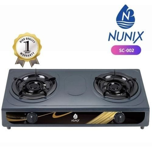 Nunix SC-002 double burner gas cooker